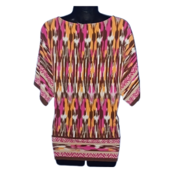 Michael Kors Pink Tribal Blouse - Picture 3 of 5